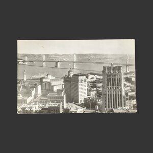 Vintage Blank California San Francisco Real Photo Postcard RPPC